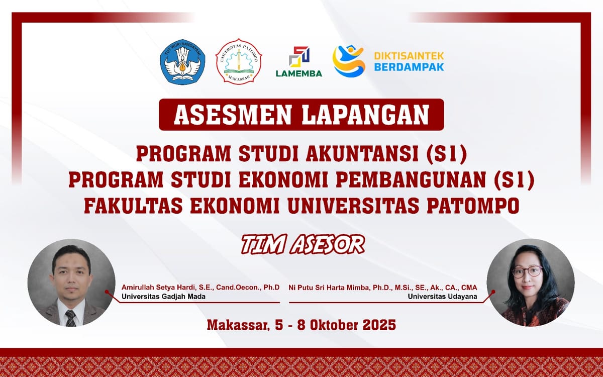 Akreditasi Program Studi Ekonomi Pembangunan (S1) dan Program Studi Akuntansi (S1) Fakultas Ekonomi Universitas Patompo